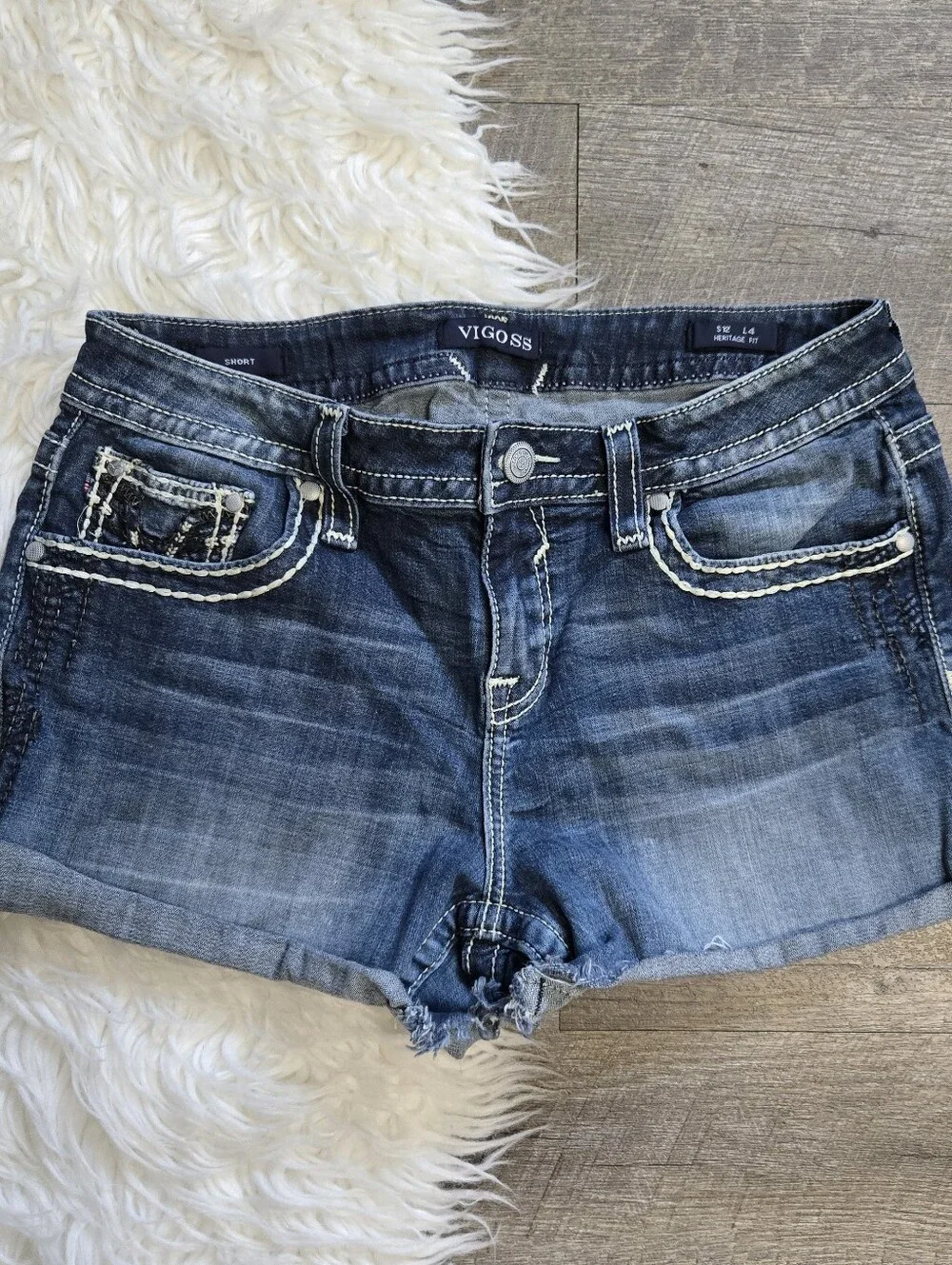 Vigoss Women's Blue Denim Shorts